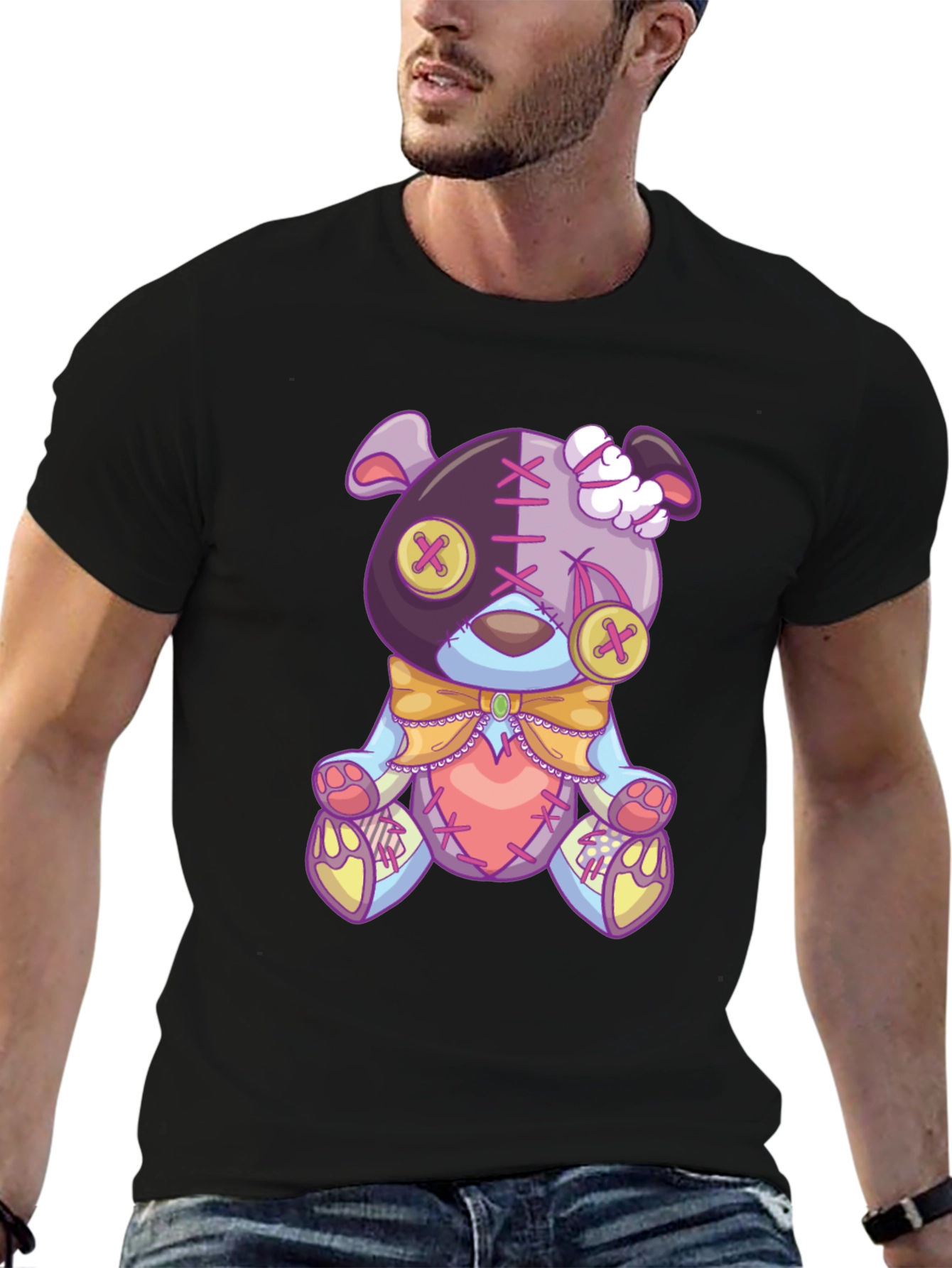 Creepy Cute Teddy Bear Graphic Tee
