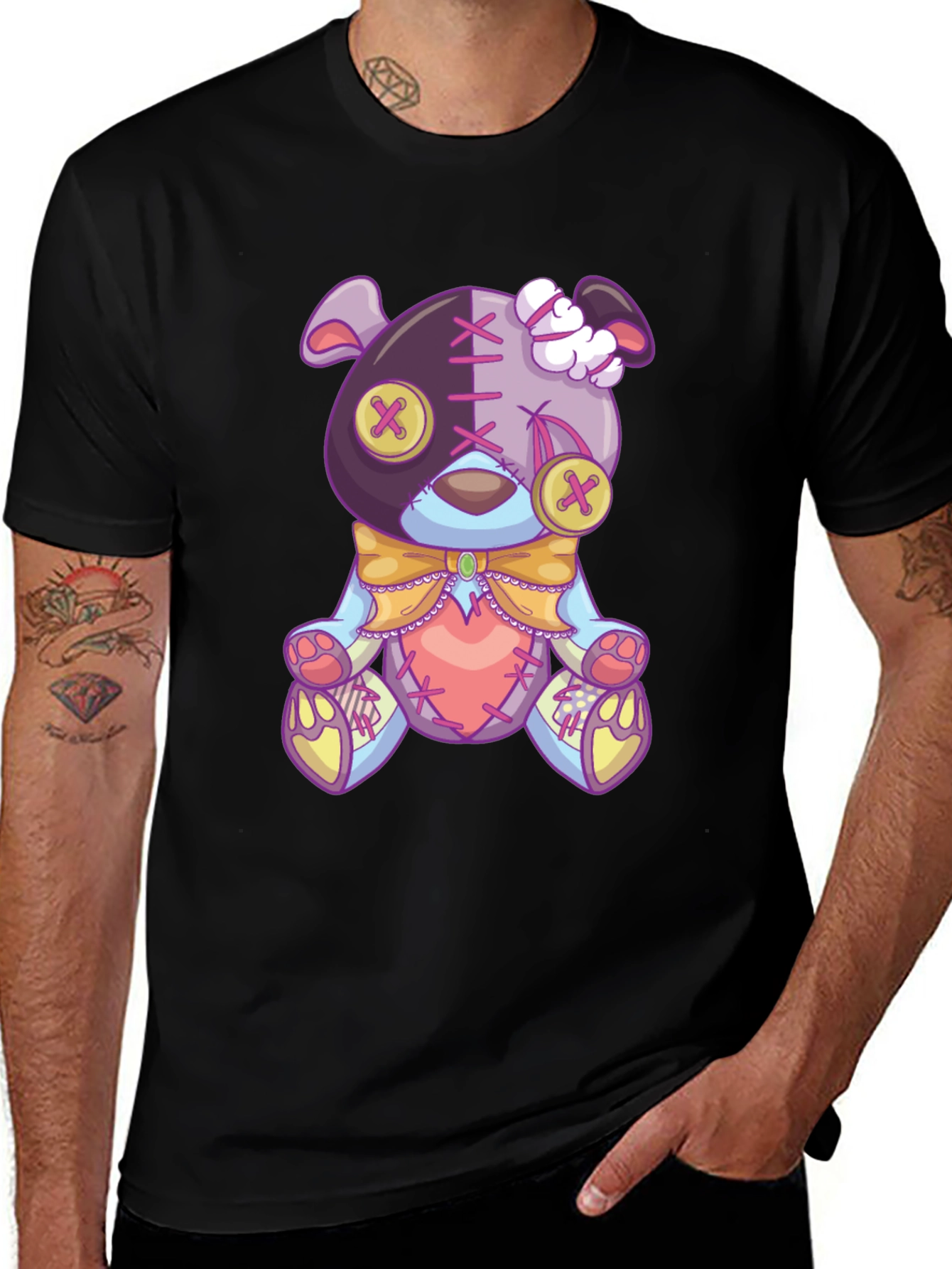 Creepy Cute Teddy Bear Graphic Tee