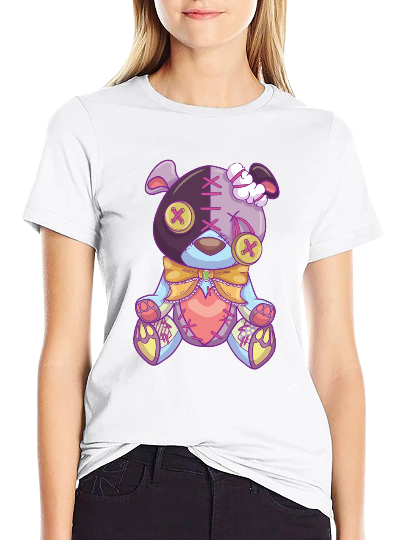 Creepy Cute Teddy Bear Graphic Tee