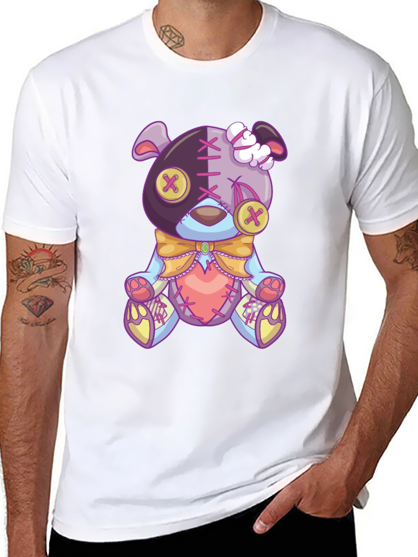 Creepy Cute Teddy Bear Graphic Tee