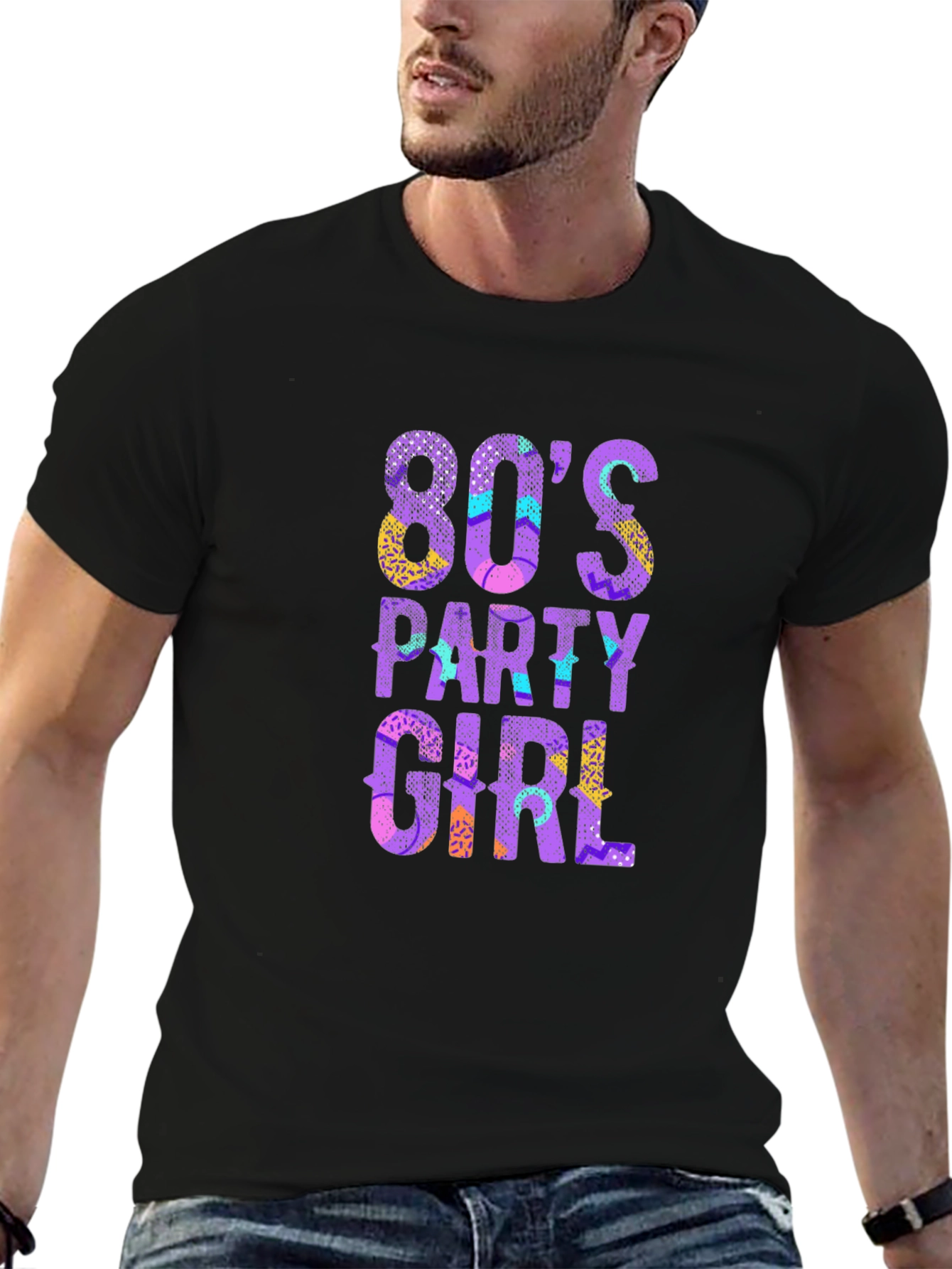 80s Party Girl Graphic T-Shirt