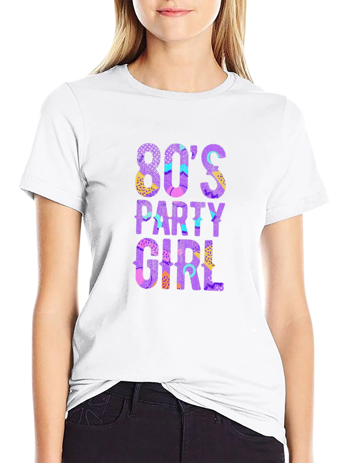 80s Party Girl Graphic T-Shirt
