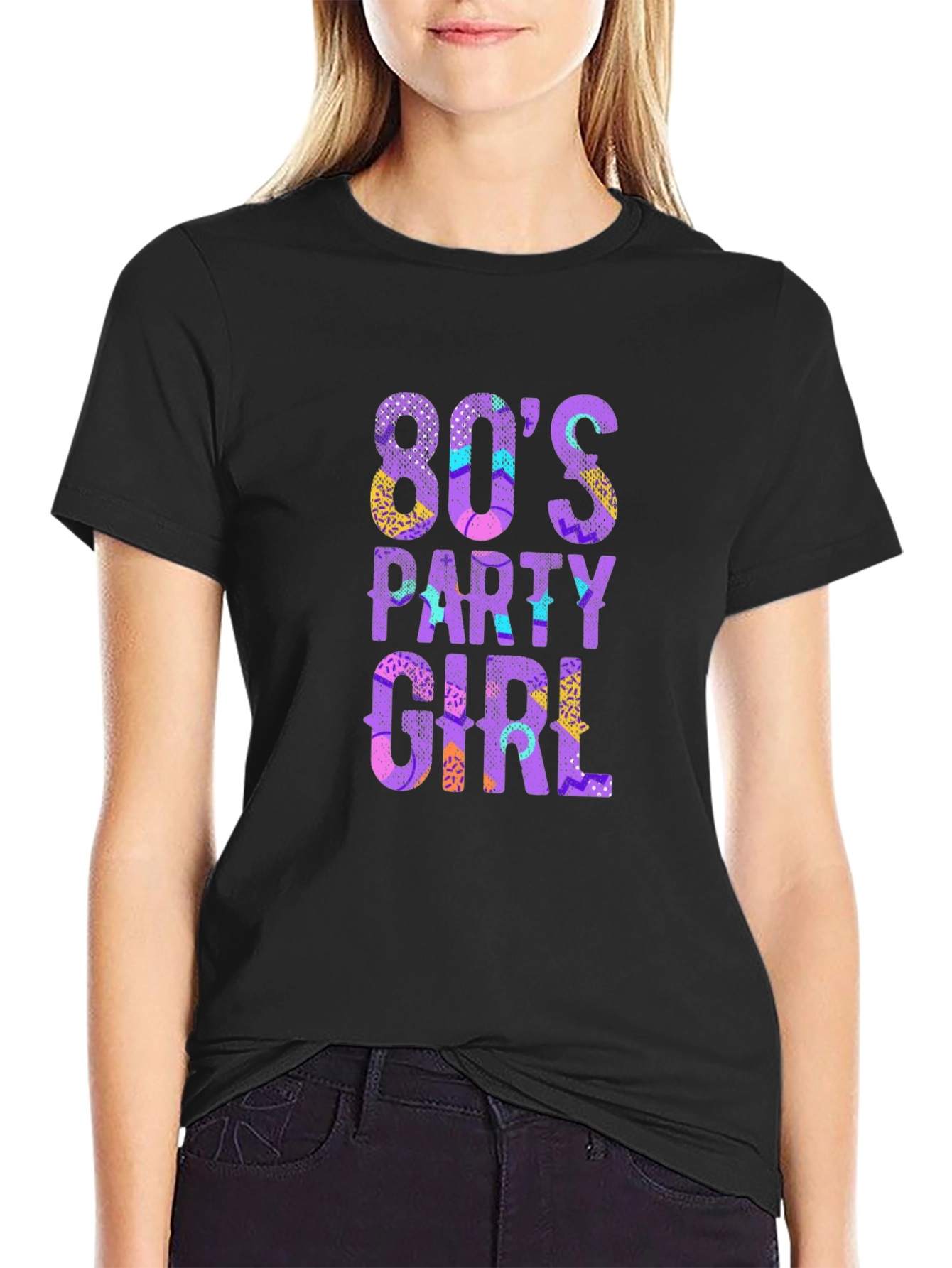 80s Party Girl Graphic T-Shirt