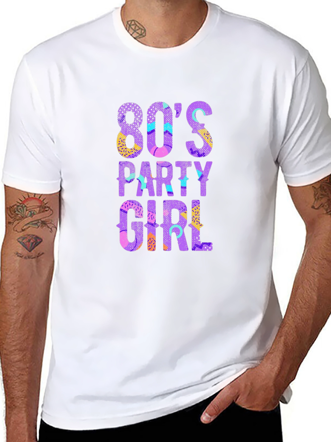 80s Party Girl Graphic T-Shirt