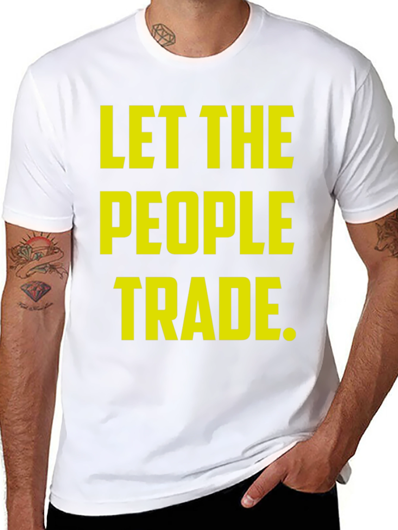 Let the People Trade Black T-Shirt