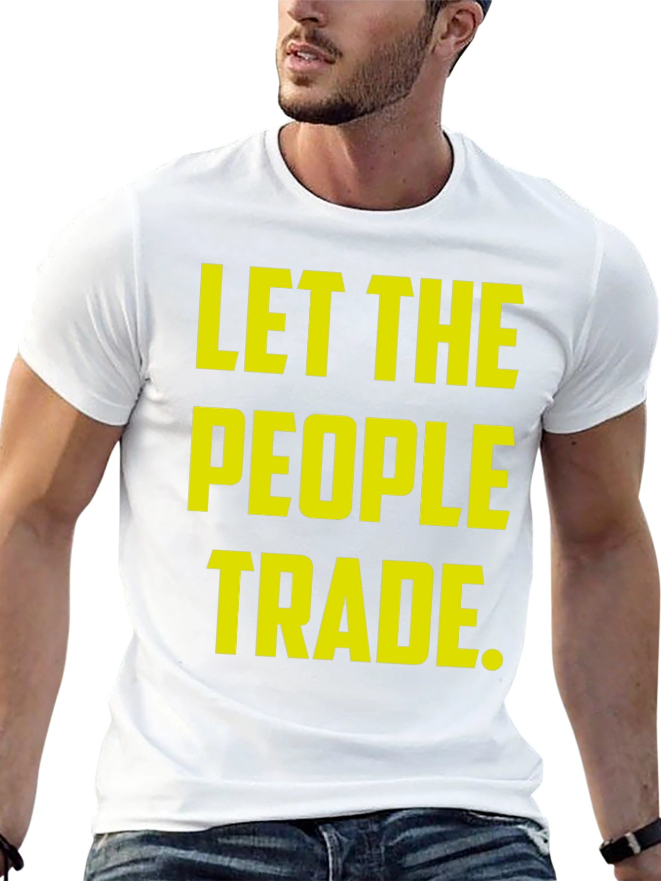 Let the People Trade Black T-Shirt