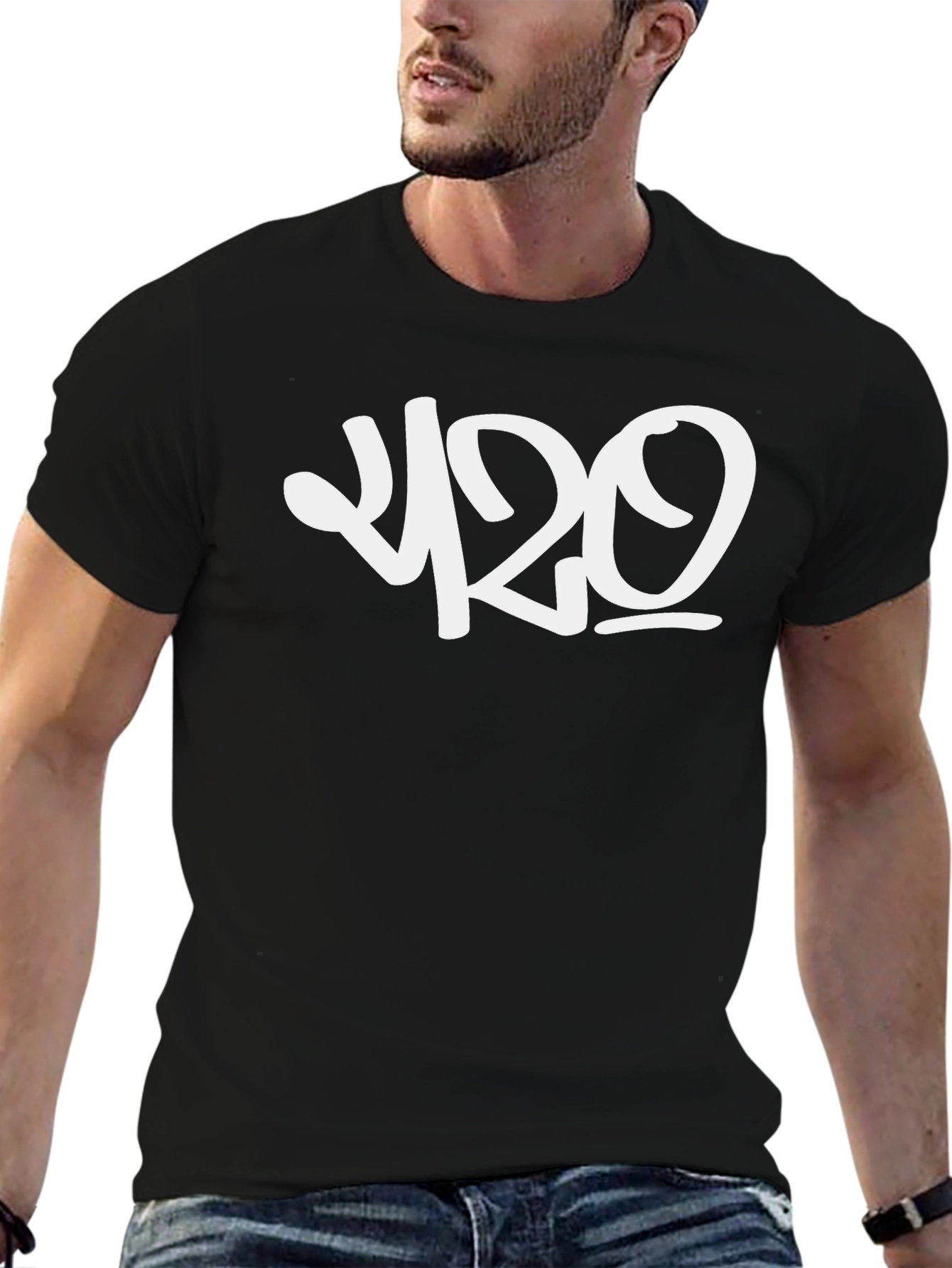420 Graphic Tee - Casual Black T-Shirt