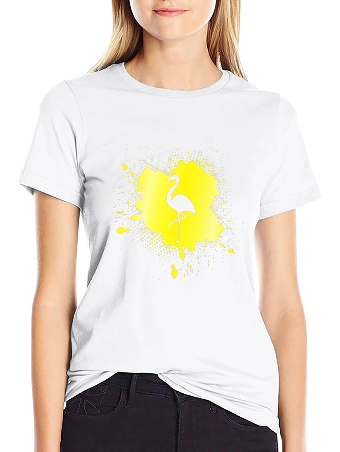 Flamingo Splash T-Shirt - Stylish Graphic Tee