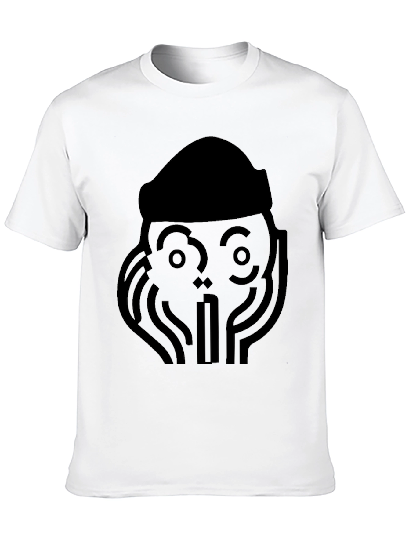 Graphic Tee - Abstract Face Design