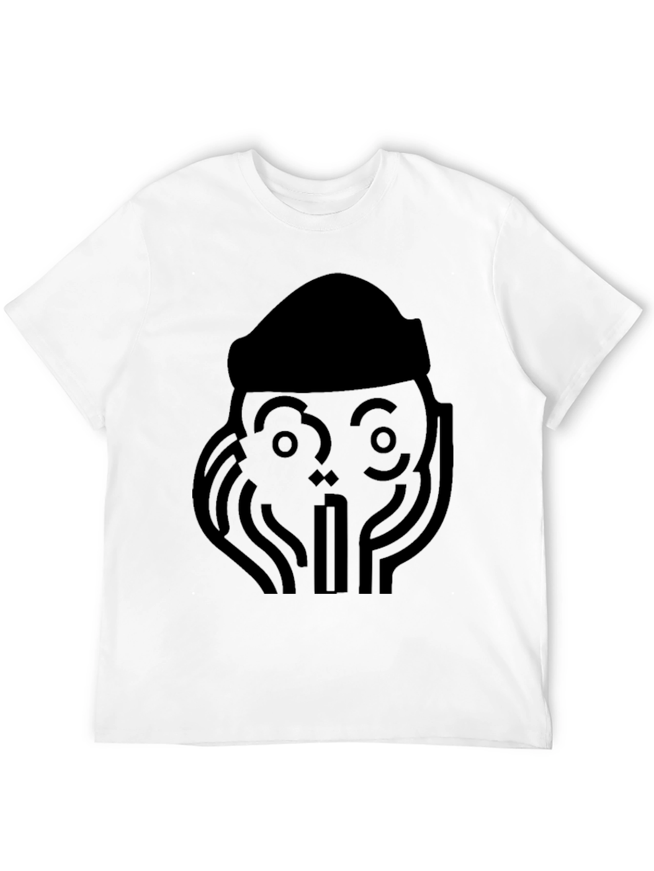 Graphic Tee - Abstract Face Design