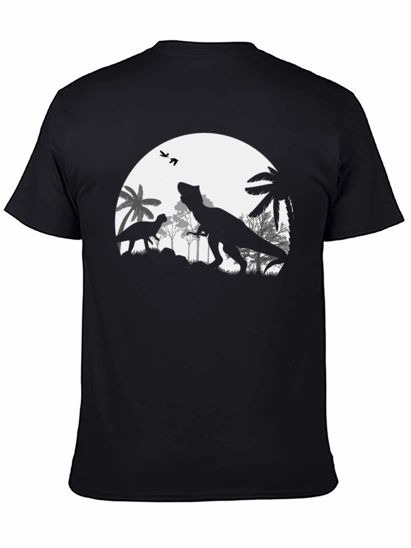 Dinosaur Silhouette Graphic T-Shirt