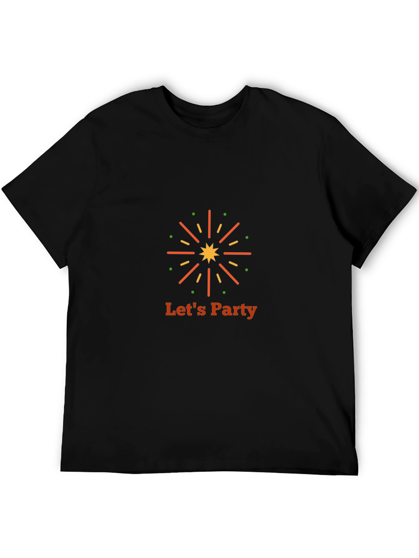Lets Party Graphic Tee - Black T-Shirt