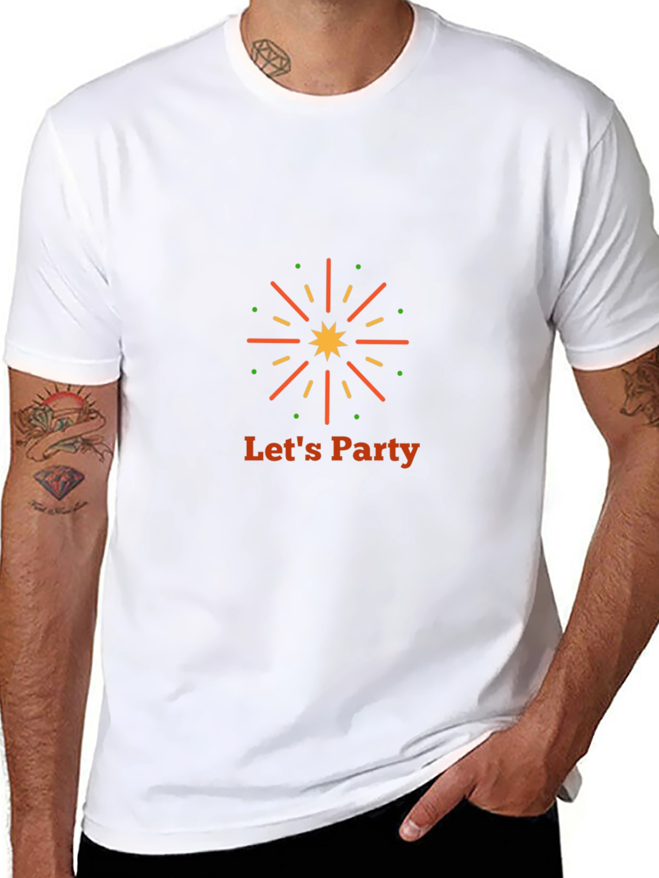 Lets Party Graphic Tee - Black T-Shirt