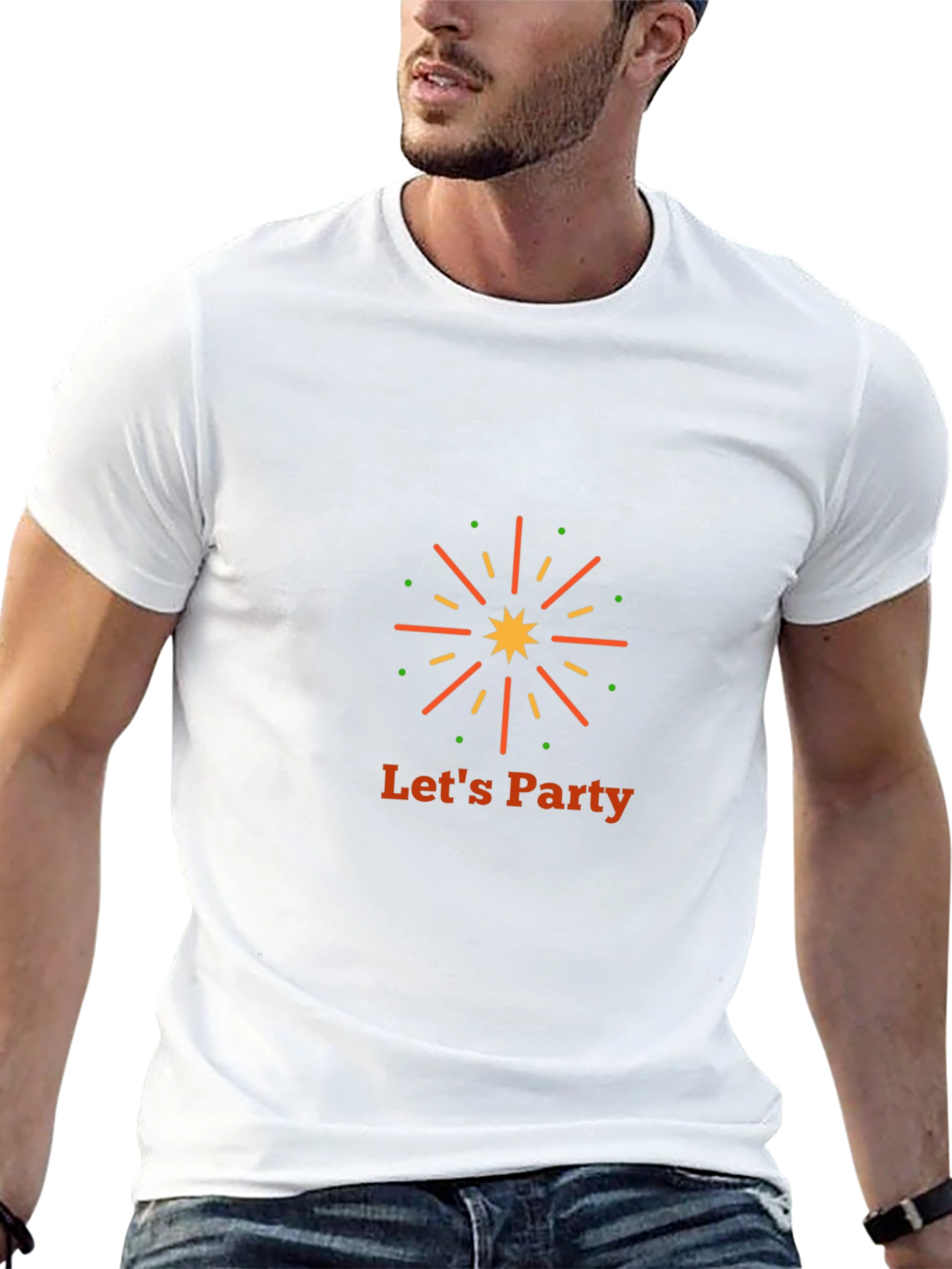 Lets Party Graphic Tee - Black T-Shirt