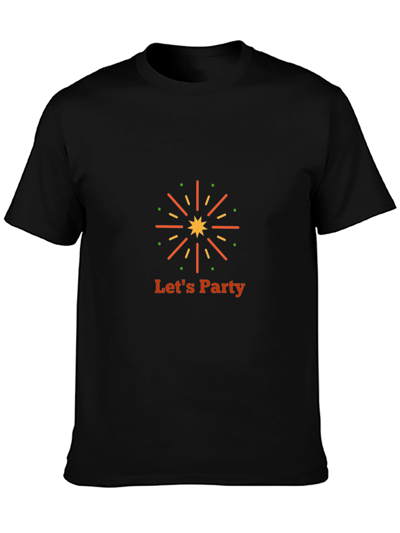 Lets Party Graphic Tee - Black T-Shirt