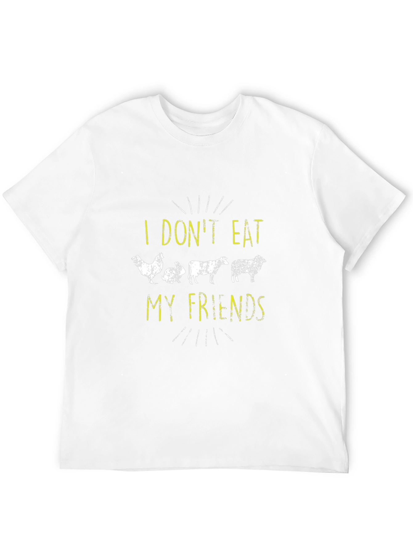 Vegan I Dont Eat My Friends Graphic Tee