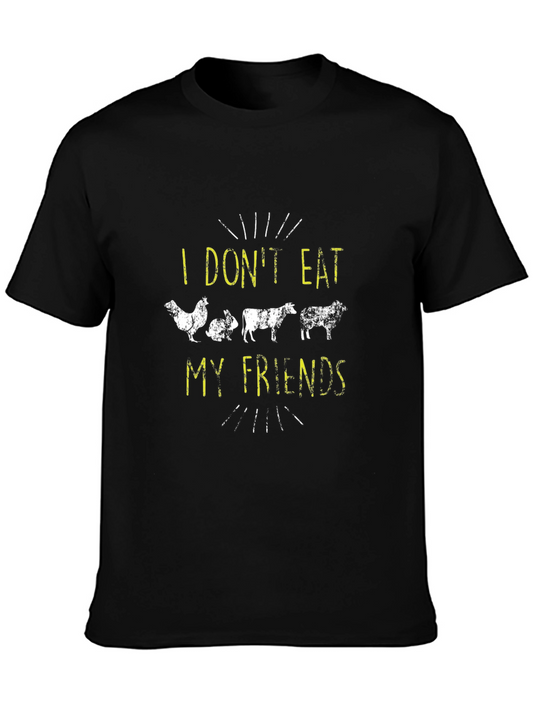 Vegan I Dont Eat My Friends Graphic Tee