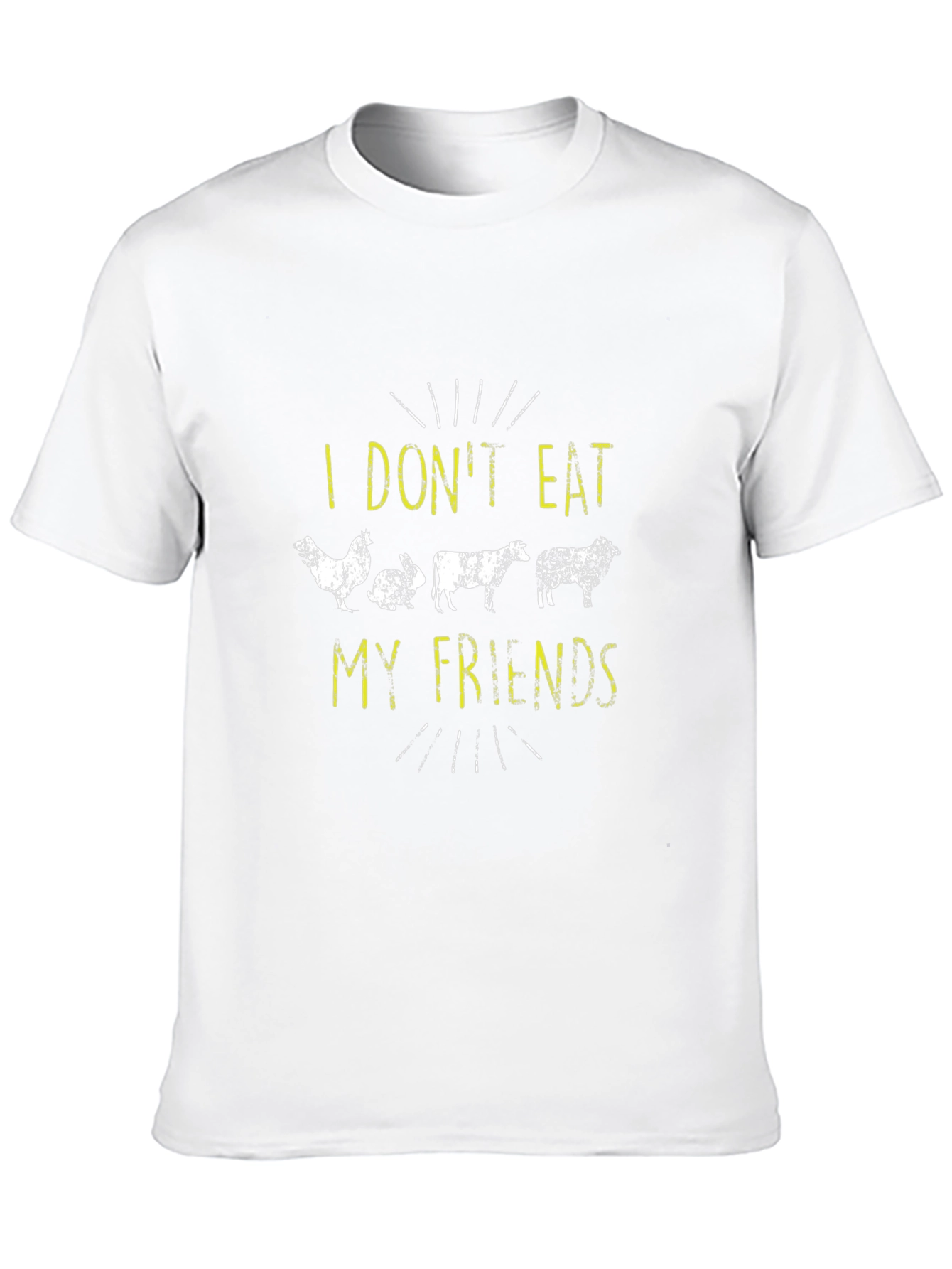 Vegan I Dont Eat My Friends Graphic Tee