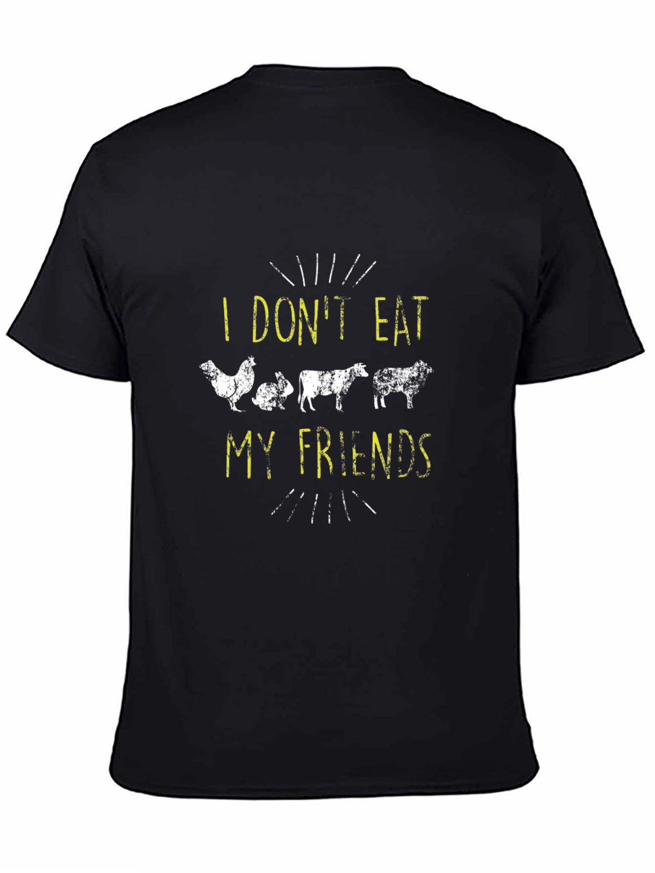 Vegan I Dont Eat My Friends Graphic Tee