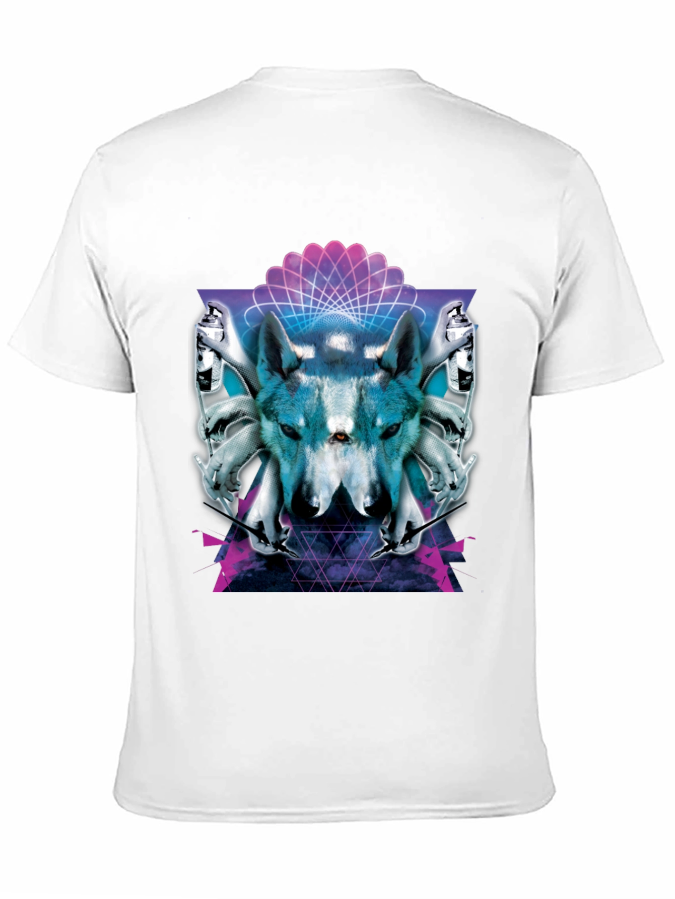 Wolf Spray Paint Art T-Shirt