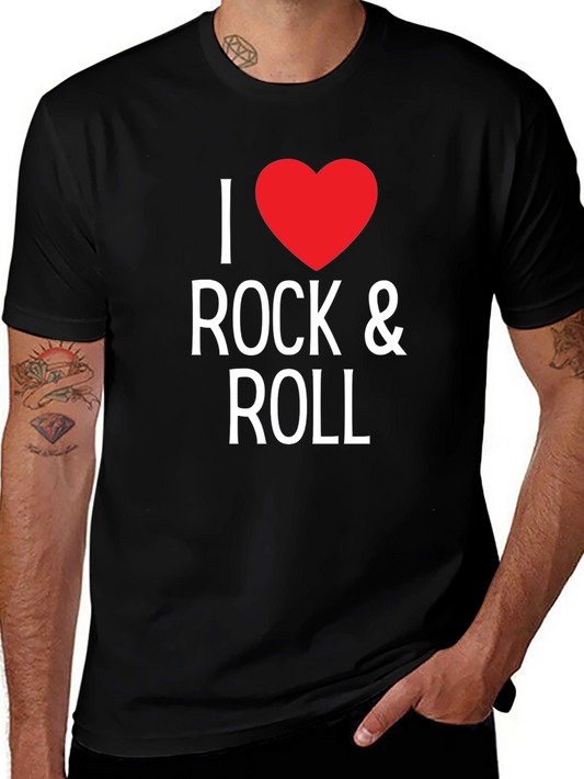 I Heart Rock & Roll Graphic Tee - Classic Style