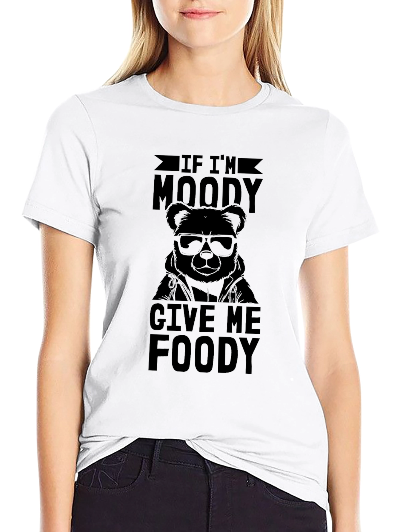 Moody Bear Funny Graphic T-Shirt