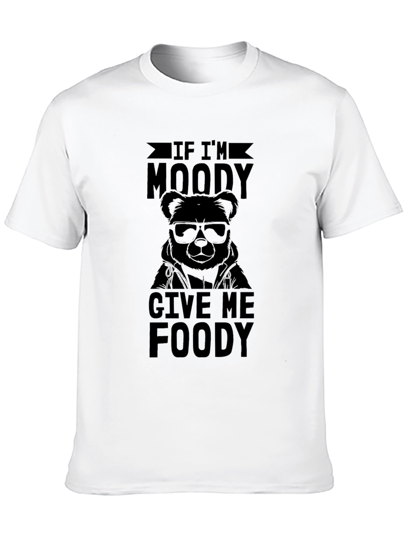 Moody Bear Funny Graphic T-Shirt