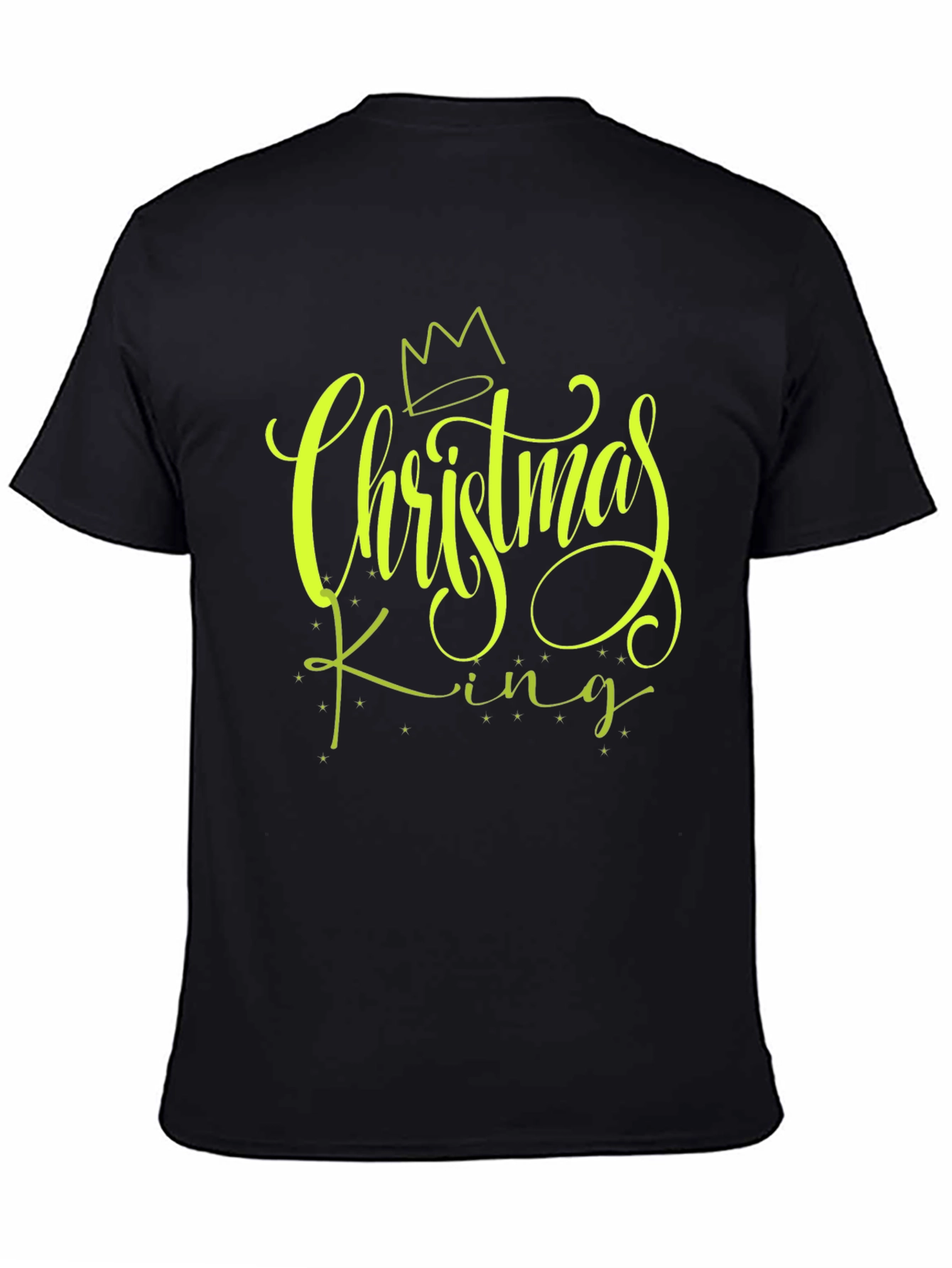 Christmas King Black Graphic Tee