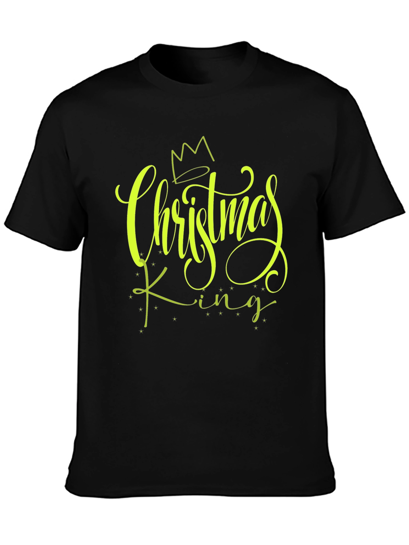 Christmas King Black Graphic Tee