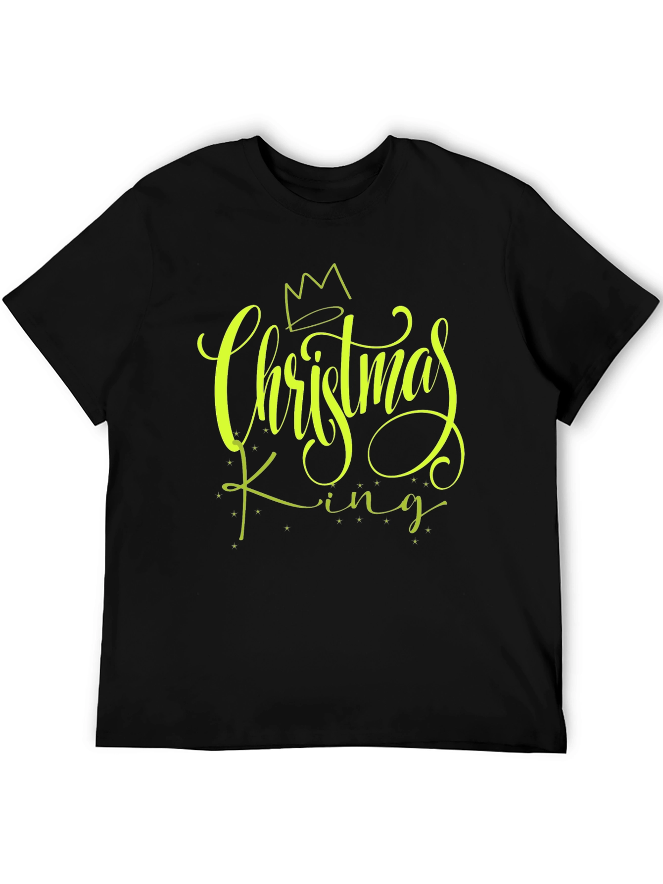 Christmas King Black Graphic Tee