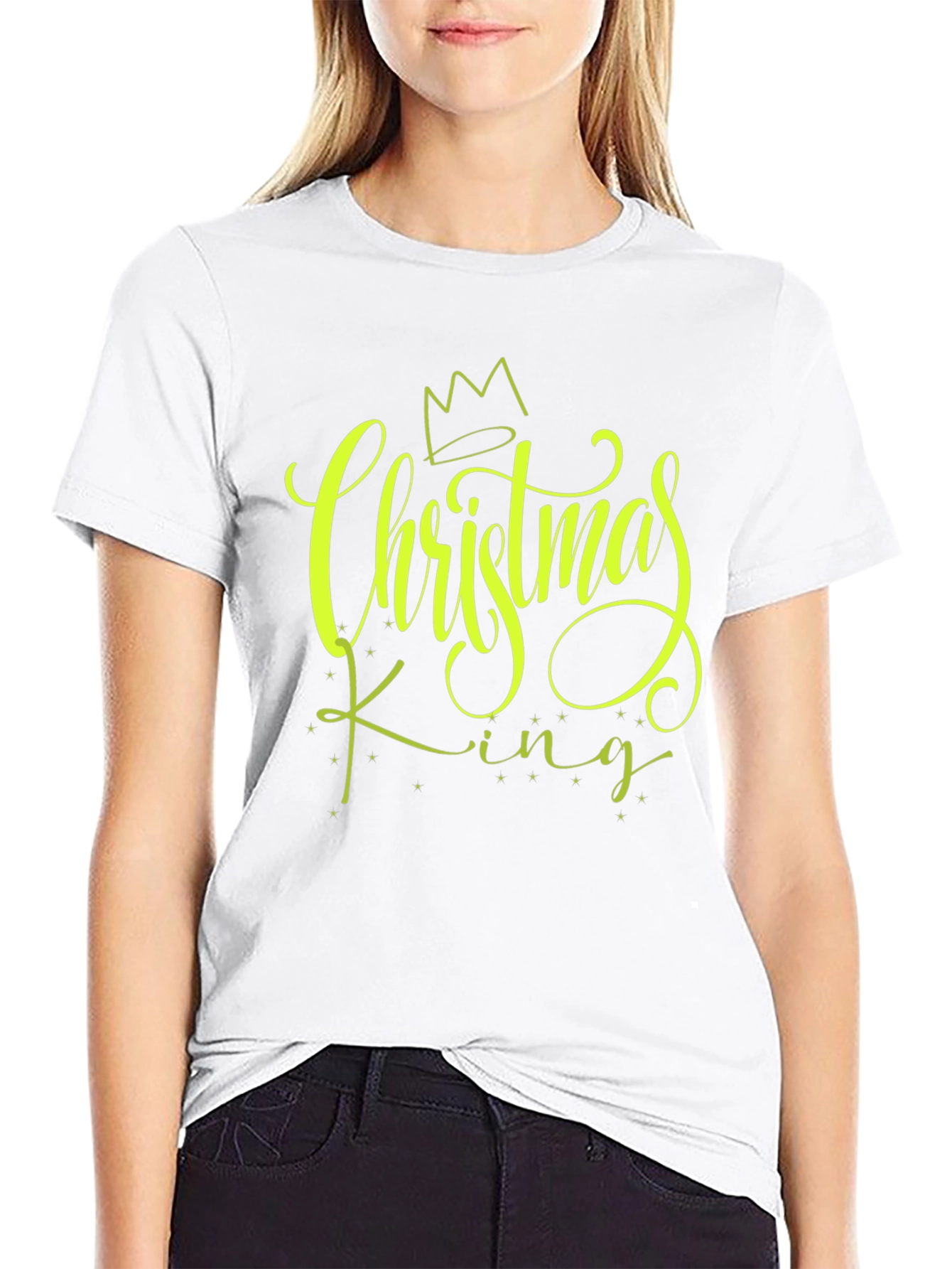 Christmas King Black Graphic Tee