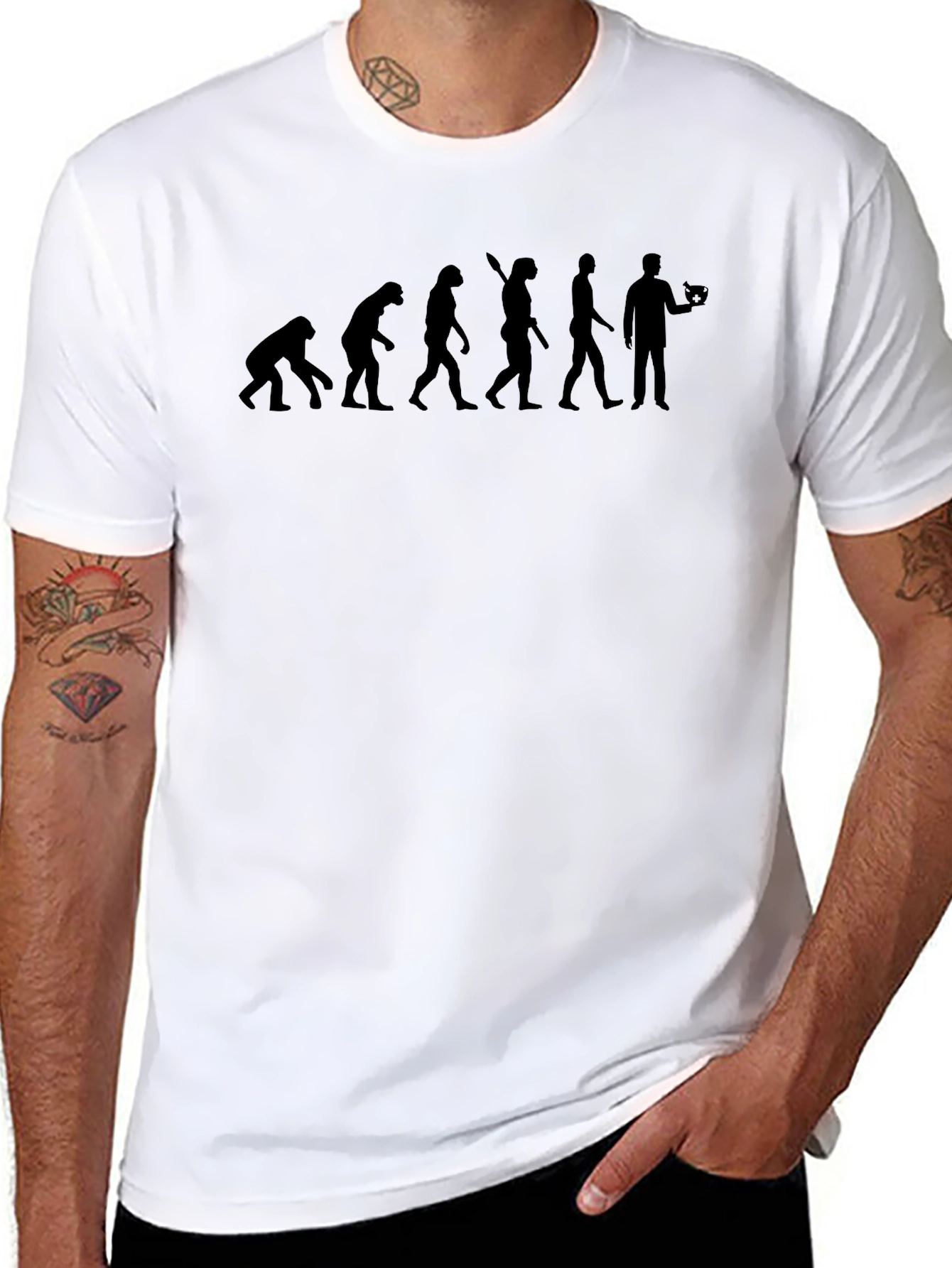 Evolution of the Gamer T-Shirt - Black Cotton Tee