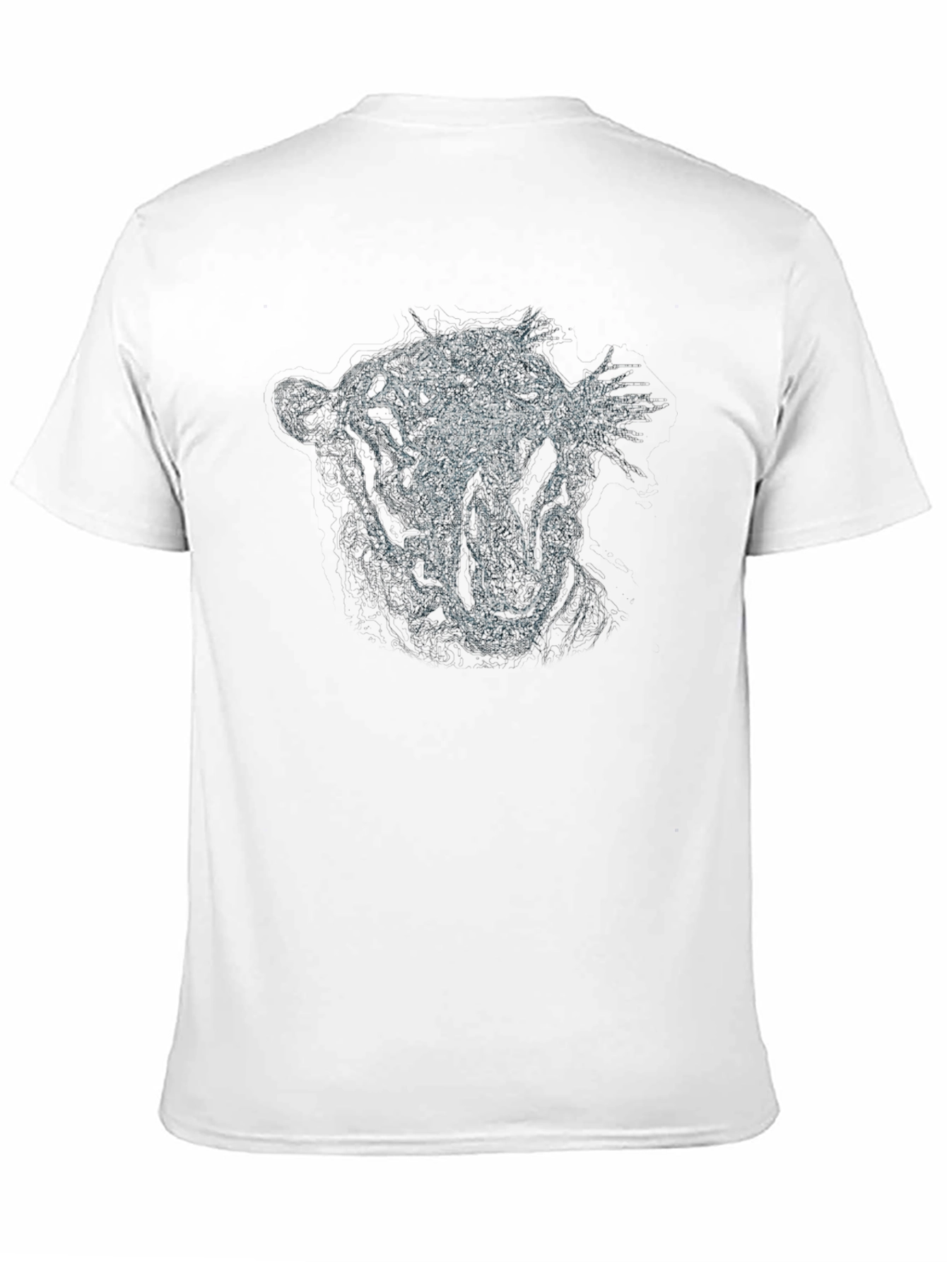 Roaring Tiger Graphic Print Black T-Shirt