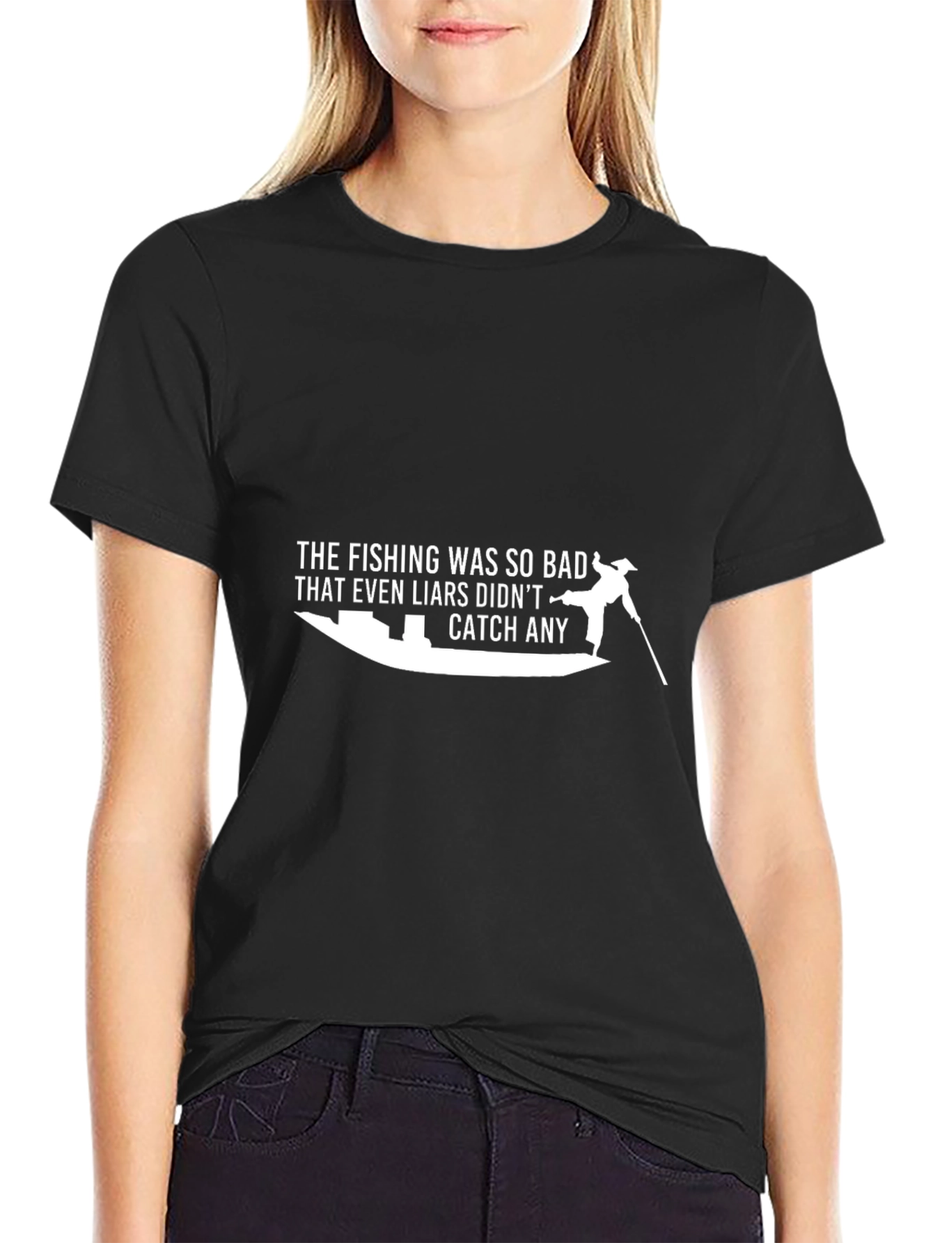 Fishing Humor T-Shirt: Liars Didnt Catch Any