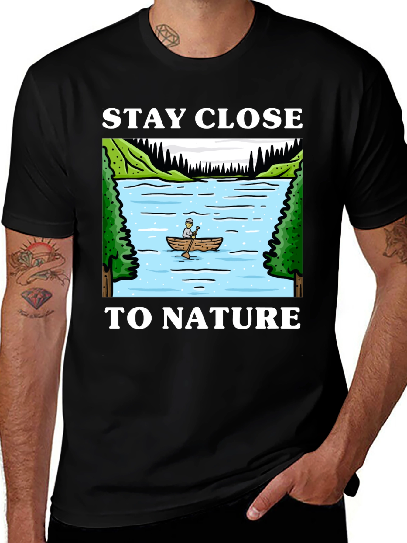 Stay Close To Nature Graphic Tee