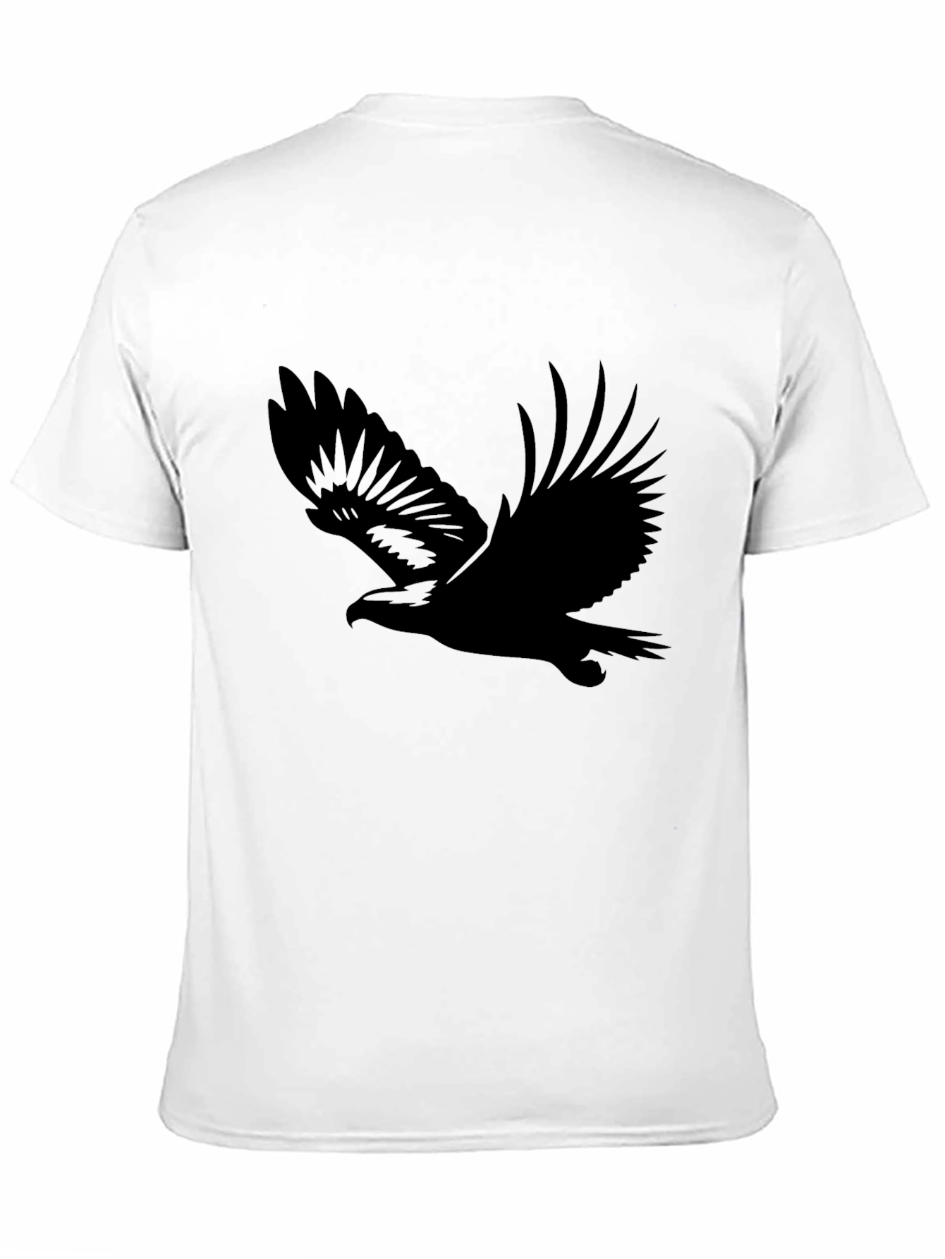 Mens Black Eagle Graphic T-Shirt