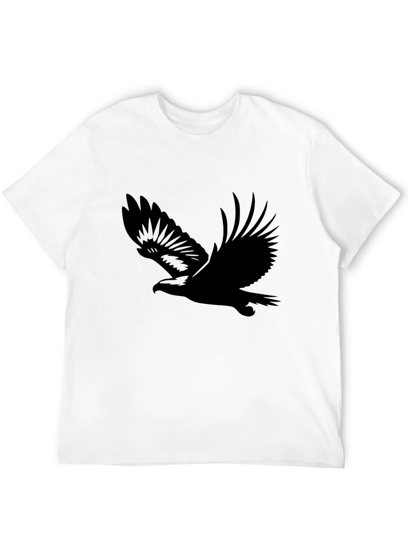 Mens Black Eagle Graphic T-Shirt