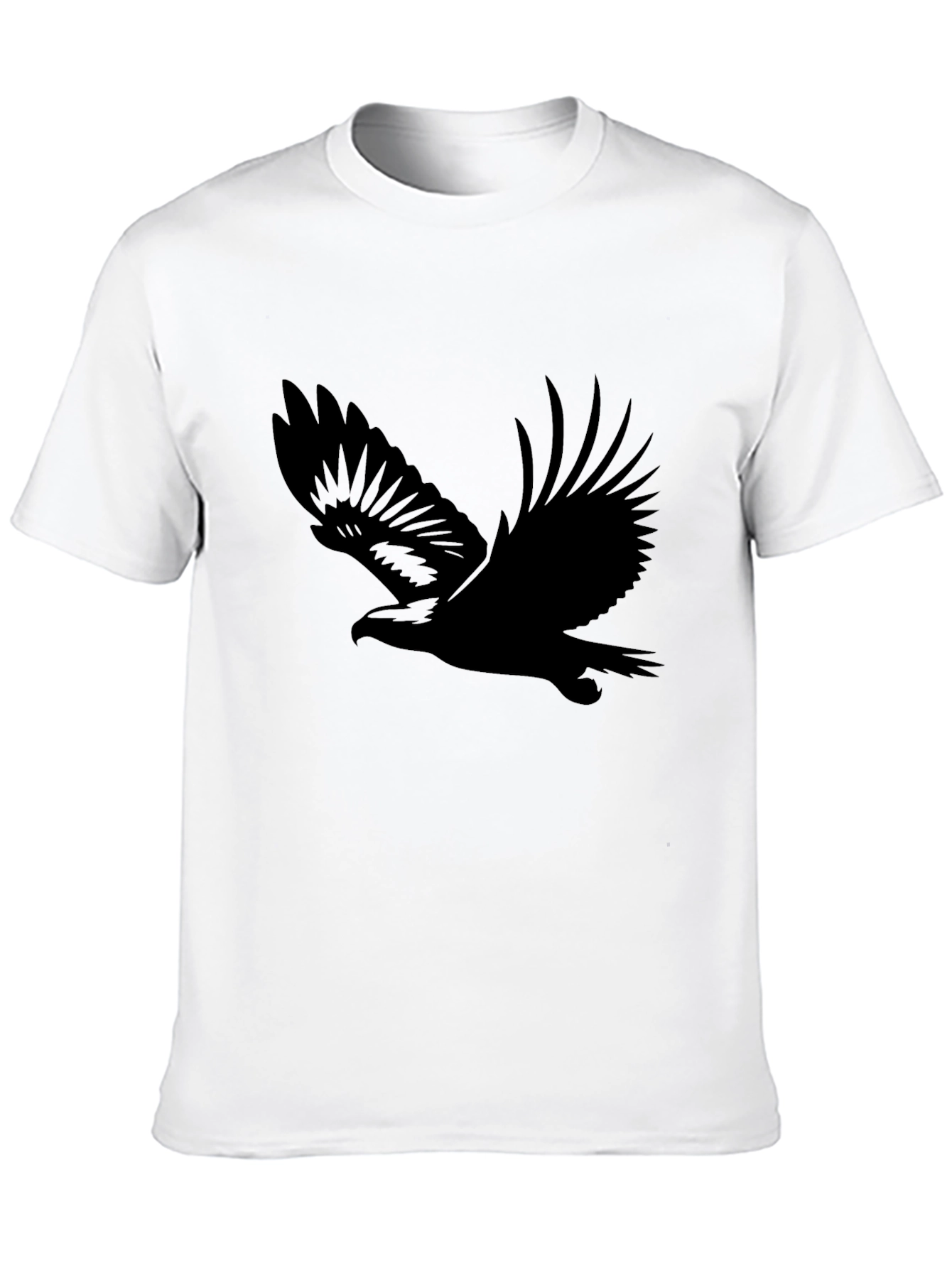 Mens Black Eagle Graphic T-Shirt