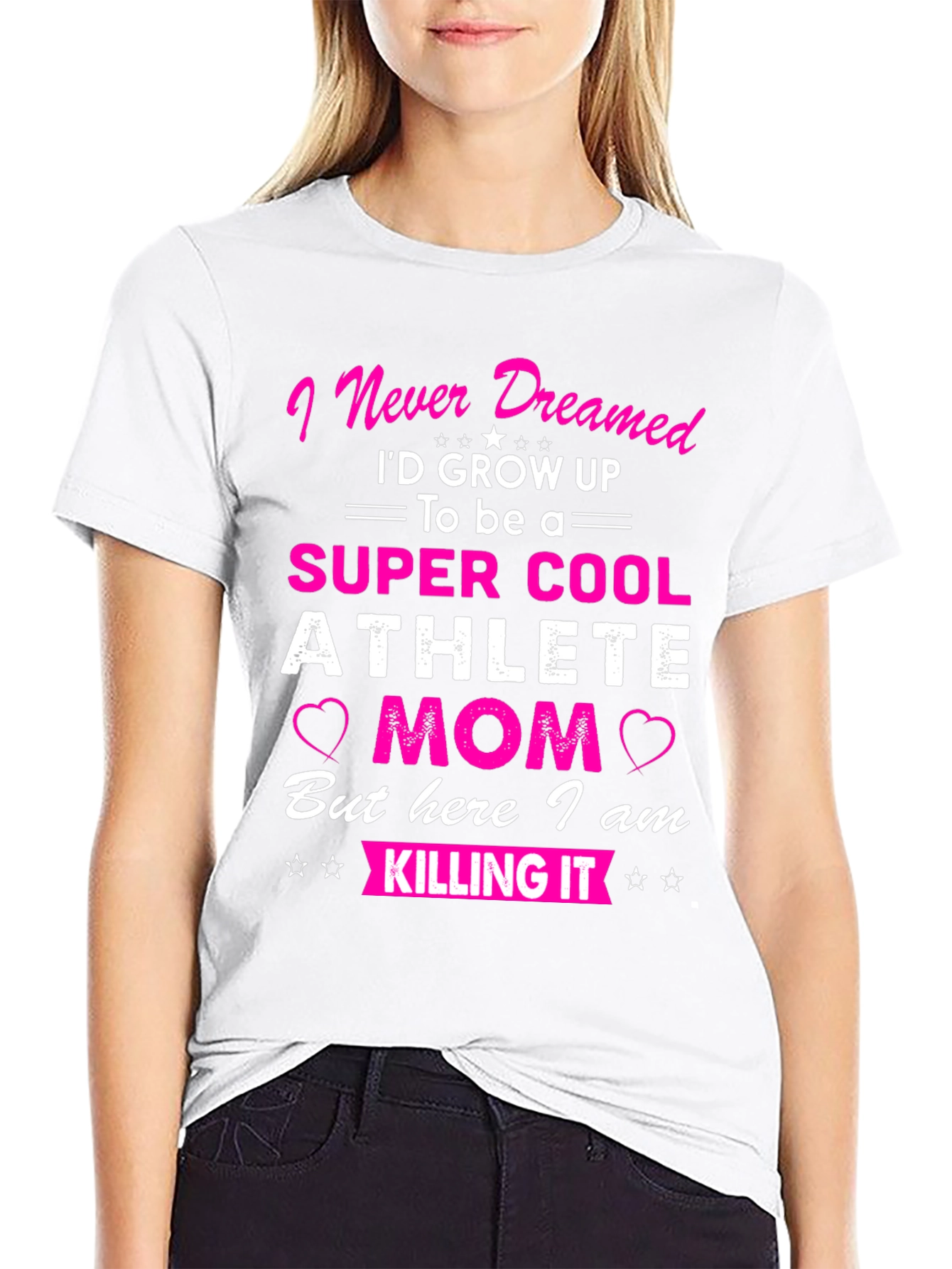 Super Cool Athlete Mom T-Shirt - Novelty Graphic Tee