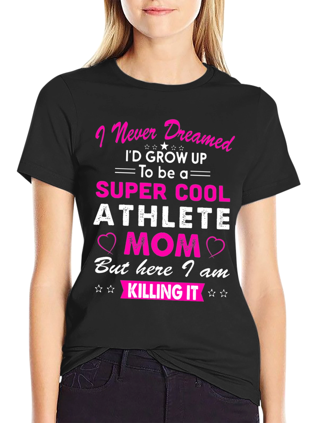 Super Cool Athlete Mom T-Shirt - Novelty Graphic Tee