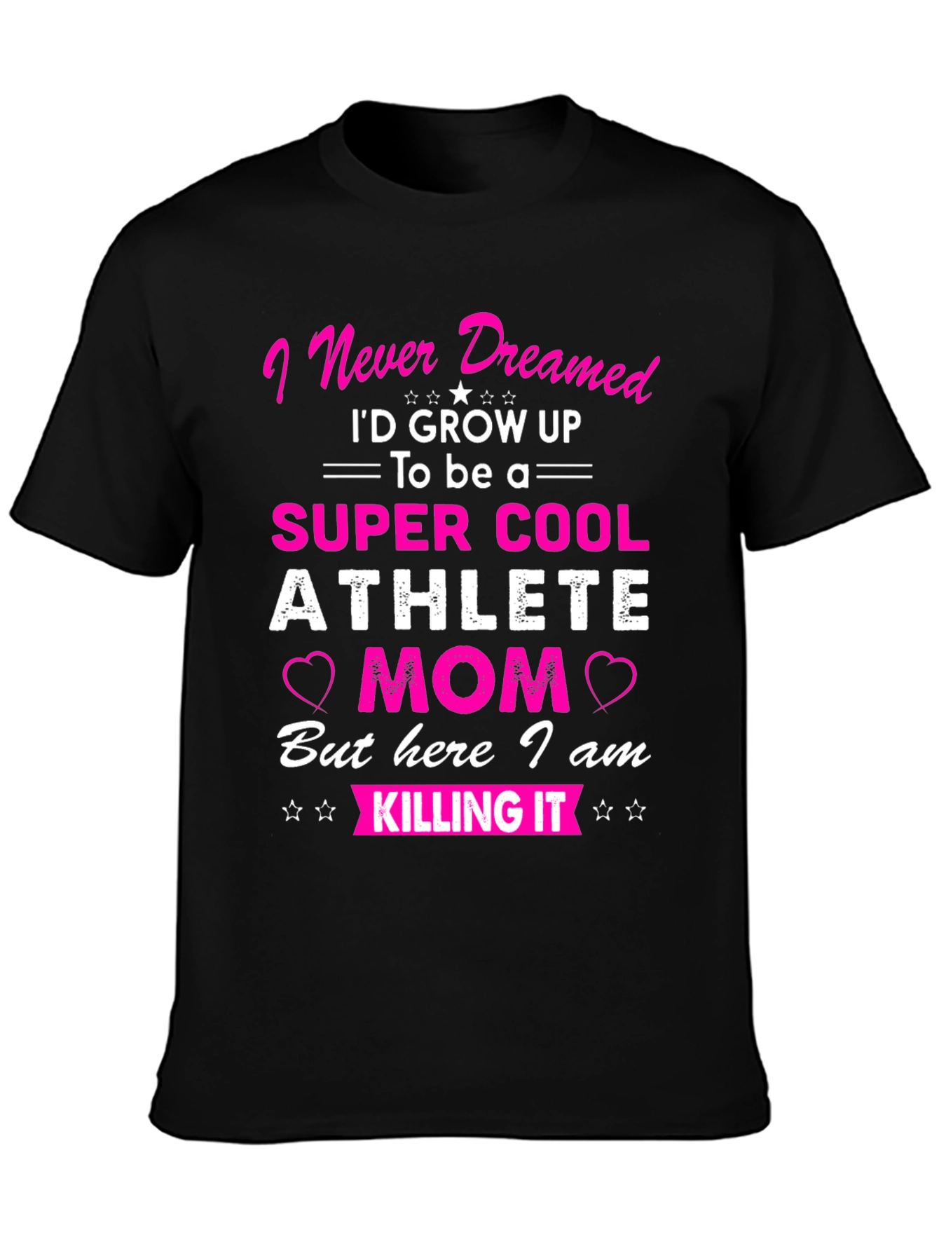 Super Cool Athlete Mom T-Shirt - Novelty Graphic Tee