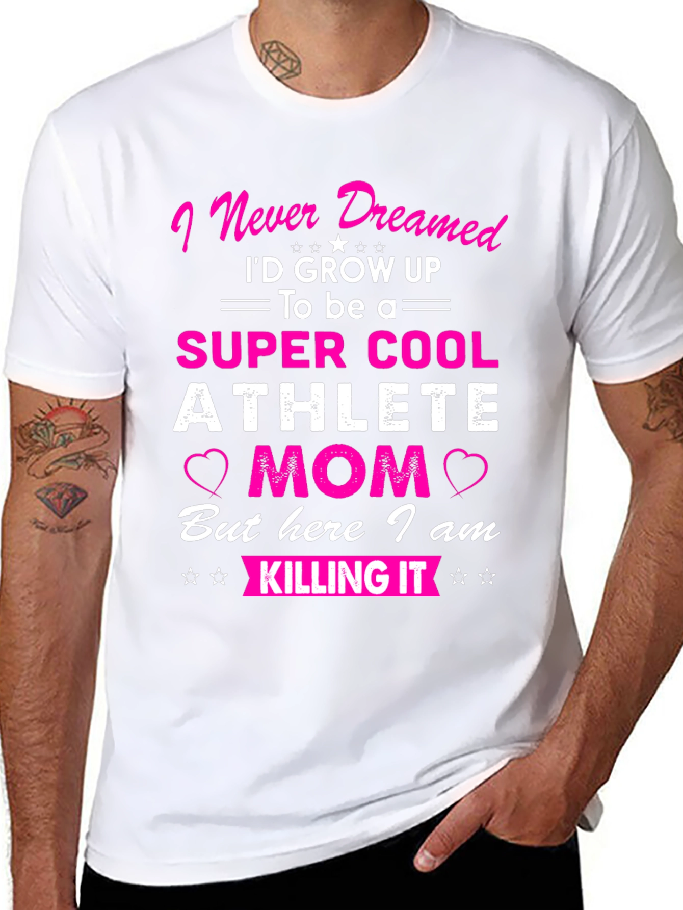 Super Cool Athlete Mom T-Shirt - Novelty Graphic Tee