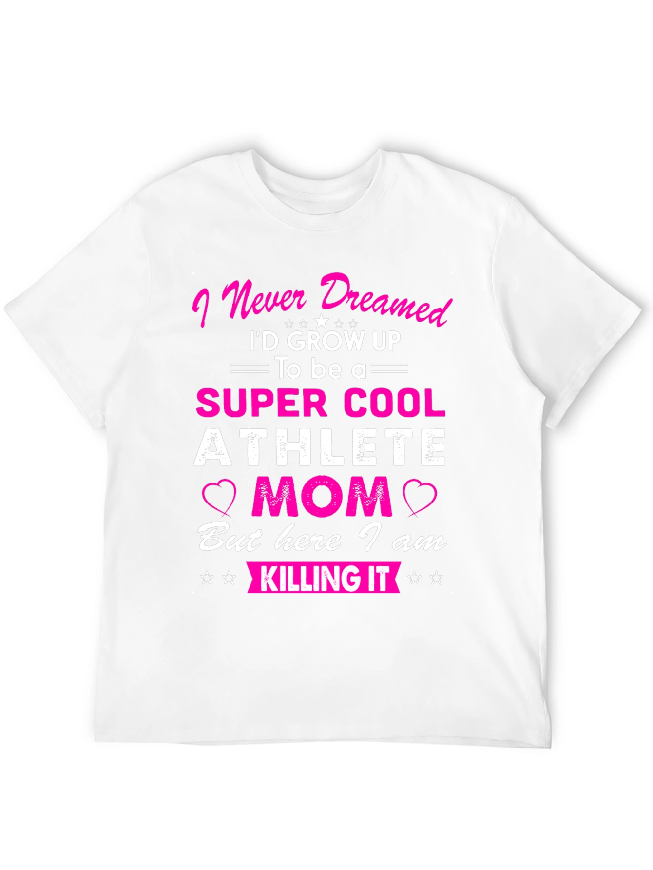 Super Cool Athlete Mom T-Shirt - Novelty Graphic Tee