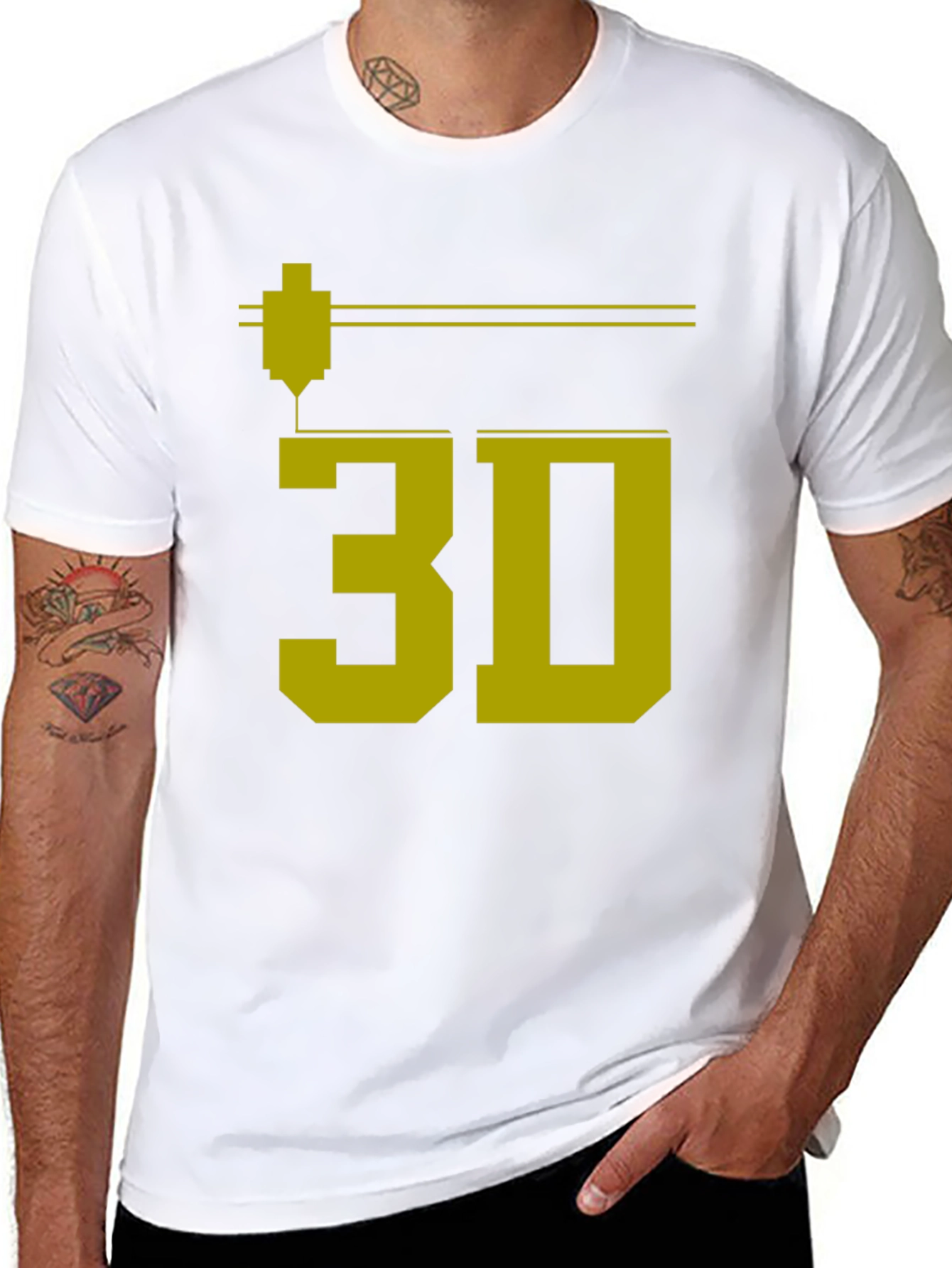 3D Printing T-Shirt - Geeky Black Tee