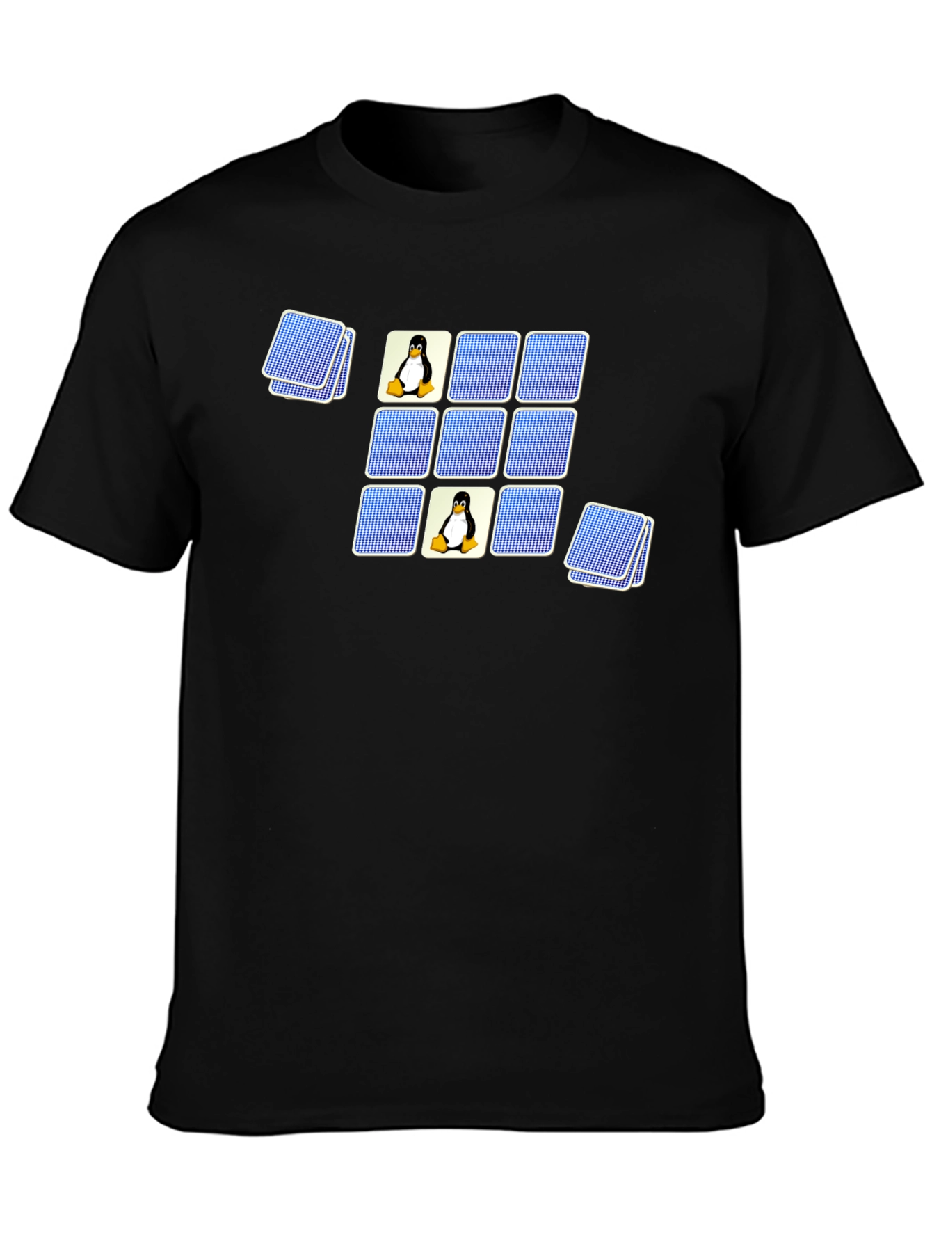 Linux Penguin Matching Game T-Shirt
