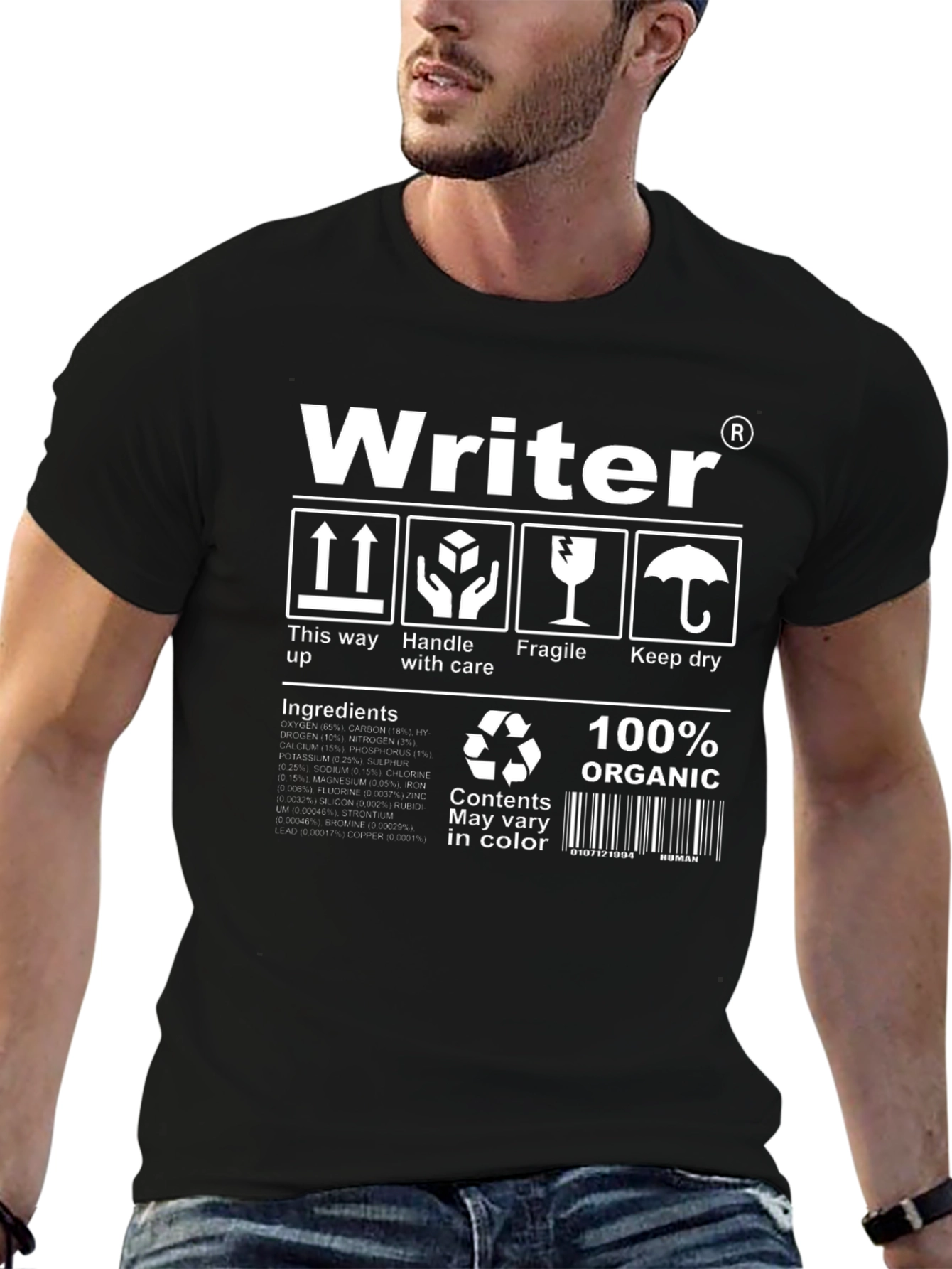 Writer T-Shirt - Organic Cotton Novelty Tee