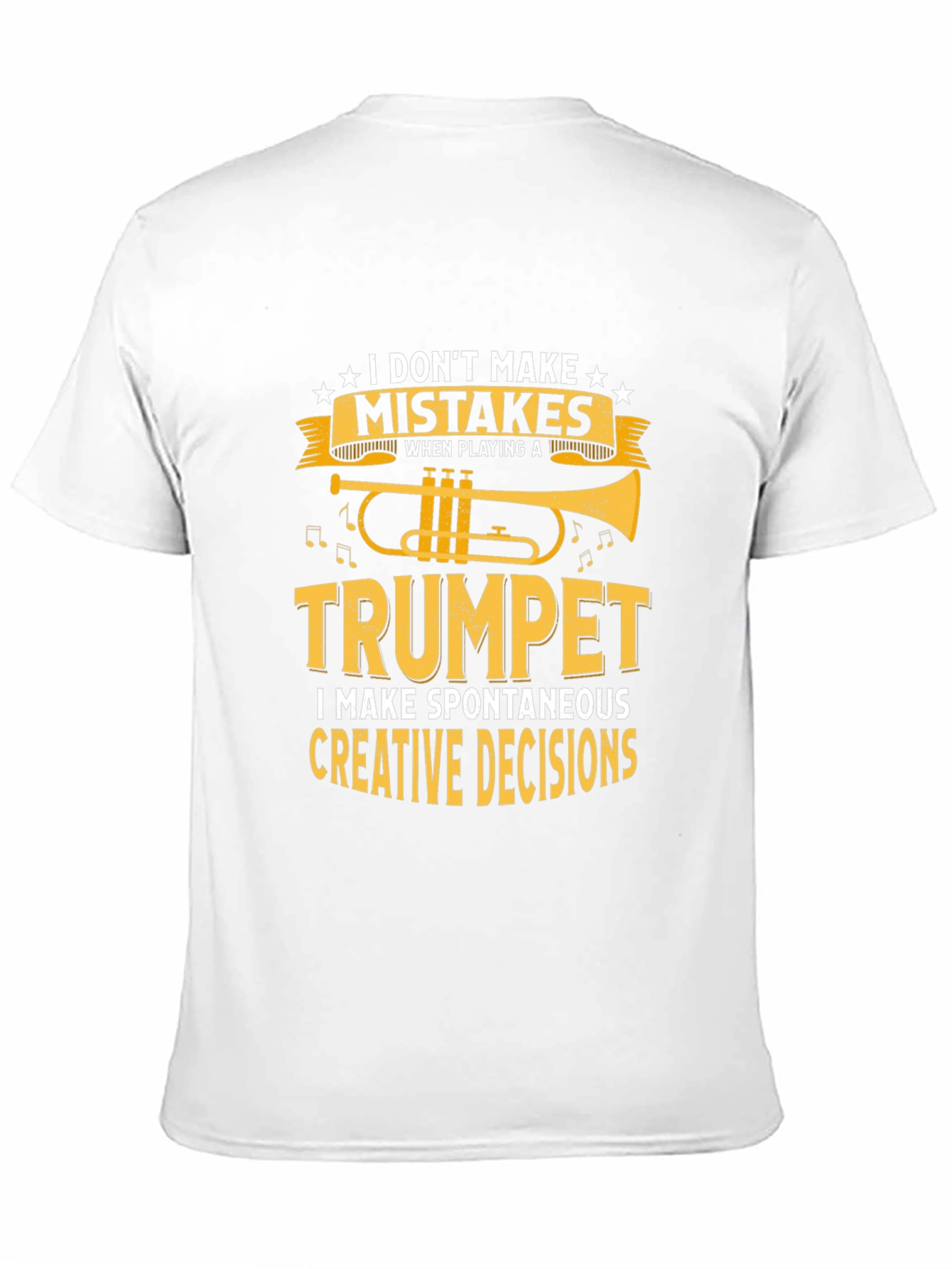 Trumpet Player Black T-Shirt: Creative Decisions
