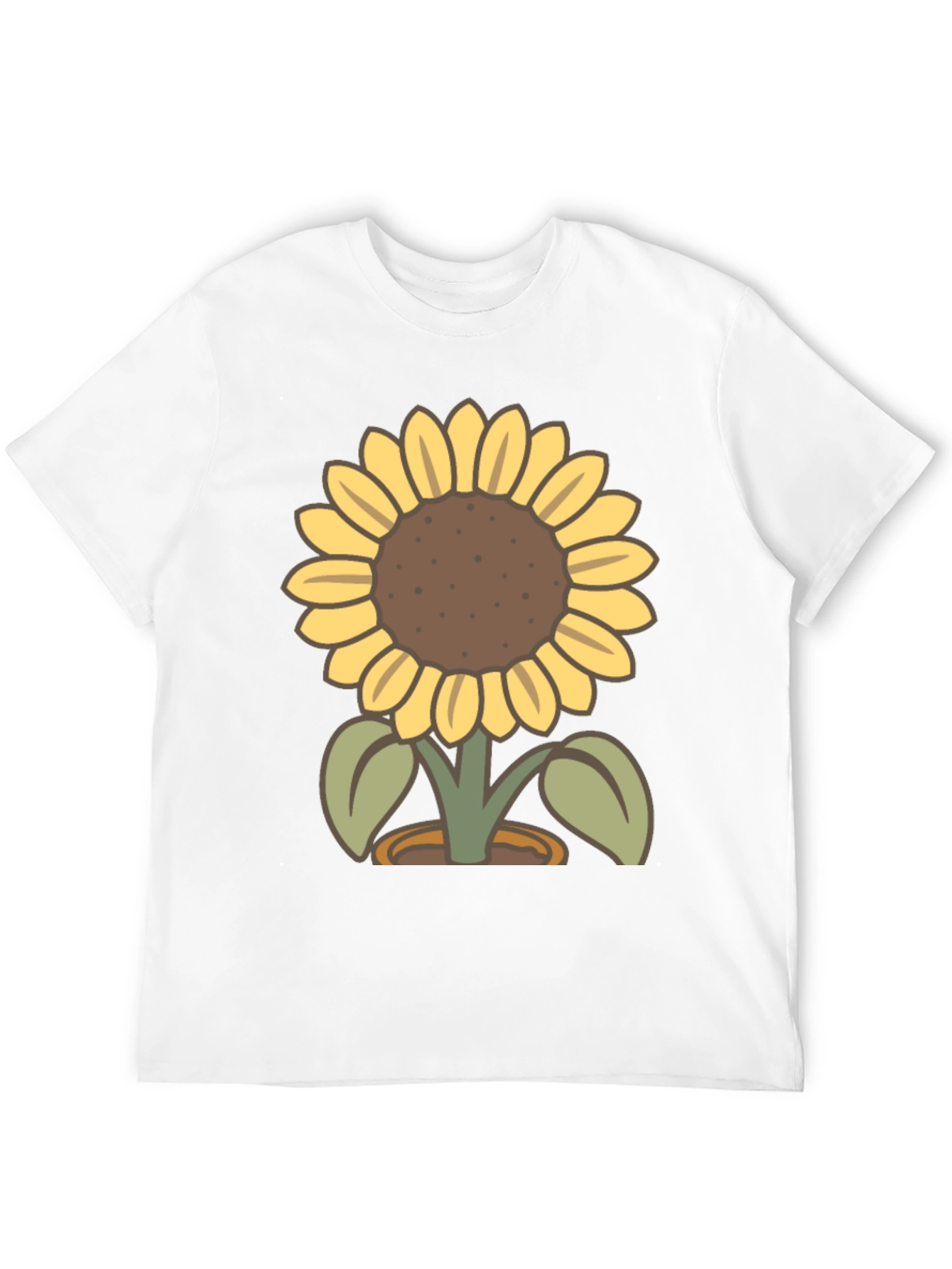 Sunflower Graphic T-Shirt - Black Cotton Tee