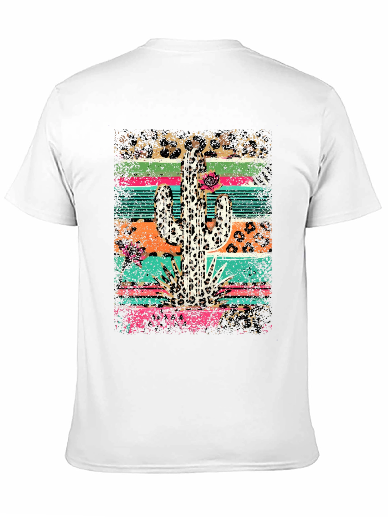 Cactus Leopard Print Graphic Tee