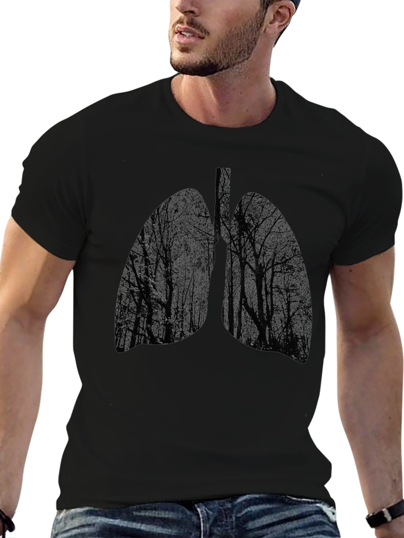 Nature Lungs Graphic Tee - Breathe in Style